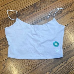 Lavender cropped tank NWT